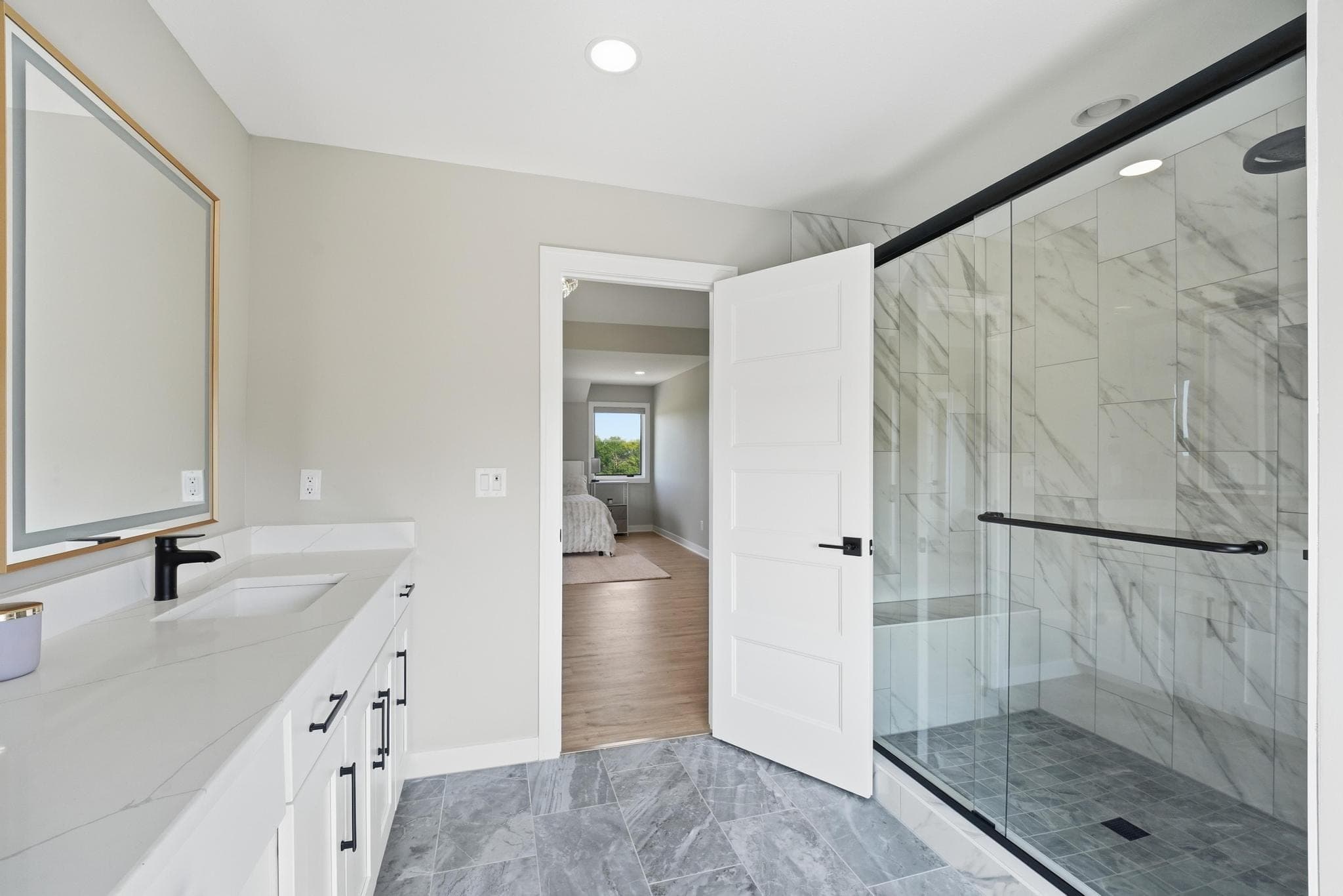 Upstairs bath shower