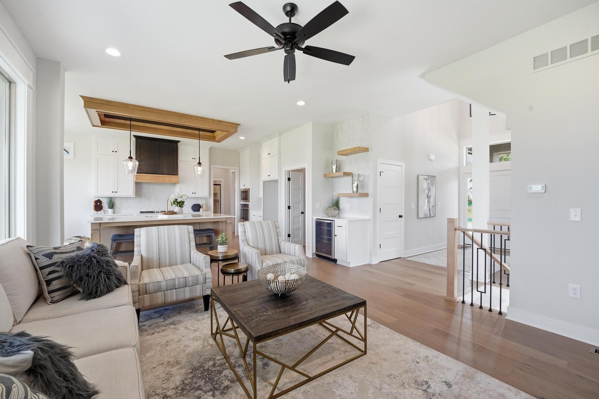 Living room seen from the dining area