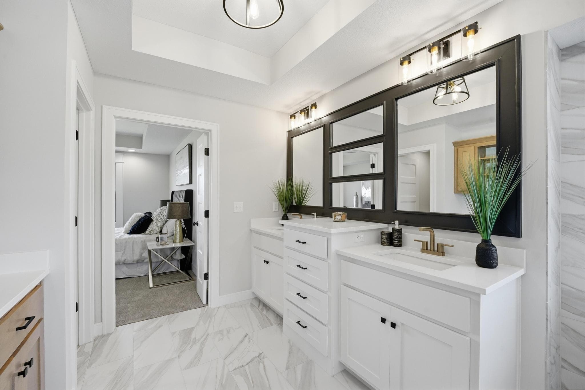 Primary bath double vanity